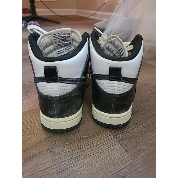 Nike Mens Dunk High Sneakers White And Black Size 6.5 - Picture 3 of 5